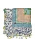 Unbranded 100% Cotton Animal Print Aztec Or Tribal Print Teal Green Scarf One size - photo 2