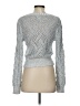 Band of Outsiders 100% Cotton Metallic Silver Pullover Sweater Size 2 (1) - photo 2