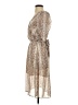 Max + Ash 100% Polyester Paisley Tan Cocktail Dress Size XS - photo 5
