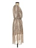 Max + Ash 100% Polyester Paisley Tan Cocktail Dress Size XS - photo 4