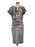 Phase Seven Animal Print Gray Cocktail Dress Size 4 - photo 1