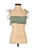She Made Me 100% Cotton Green Tank Top Size M - photo 1