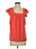 Meadow Rue 100% Polyester Orange Short Sleeve Blouse Size 2 - photo 1