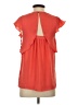 Meadow Rue 100% Polyester Orange Short Sleeve Blouse Size 2 - photo 2