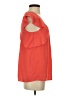 Meadow Rue 100% Polyester Orange Short Sleeve Blouse Size 2 - photo 4