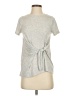 Express Outlet Gray Short Sleeve Top Size XS - photo 1