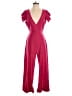 Symphony Solid Red Jumpsuit Size M - photo 1