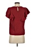 Shein Burgundy Short Sleeve Top Size 4 - photo 2