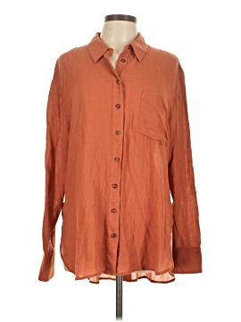 Free People Long Sleeve Button Down Shirt