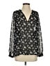 Vince. 100% Silk Black Long Sleeve Silk Top Size XS - photo 1