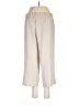 Messini 100% Polyester Solid Ivory Casual Pants Size L - photo 2