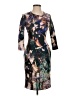 Hunter Bell Print Teal Cocktail Dress Size S (estimated) - photo 1