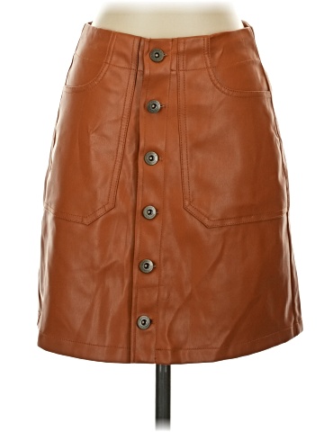 Jessica Simpson Faux Leather Skirt (view 1)