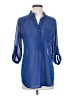 Xtaren 100% Polyester Blue 3/4 Sleeve Blouse Size S - photo 1