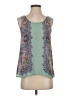 Fun2Fun 100% Polyester Green Sleeveless Blouse Size S - photo 1