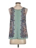 Fun2Fun 100% Polyester Green Sleeveless Blouse Size S - photo 2