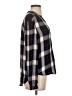 NSR 100% Rayon Plaid Black Long Sleeve Blouse Size S - photo 4