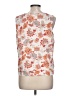 J.Jill Floral Orange Sleeveless Blouse Size L - photo 2