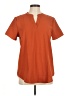 Unbranded 100% Polyester Orange Short Sleeve Blouse Size M - photo 1