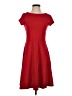 Chaps 100% Cotton Solid Red Casual Dress Size S - photo 1