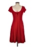 Chaps 100% Cotton Solid Red Casual Dress Size S - photo 2