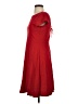 Chaps 100% Cotton Solid Red Casual Dress Size S - photo 5