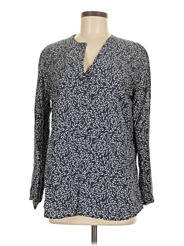 Garnet Hill Long Sleeve Silk Top (view 1)