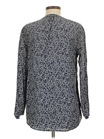 Garnet Hill Long Sleeve Silk Top (view 2)