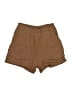 Zyia Active Solid Brown Khaki Shorts Size L - photo 1