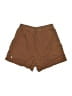 Zyia Active Solid Brown Khaki Shorts Size L - photo 2