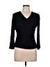 Classic Creations 100% Polyester Black 3/4 Sleeve Top Size L - photo 1