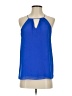KLD Signature 100% Polyester Solid Blue Sleeveless Blouse Size S - photo 1