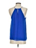 KLD Signature 100% Polyester Solid Blue Sleeveless Blouse Size S - photo 2