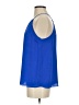 KLD Signature 100% Polyester Solid Blue Sleeveless Blouse Size S - photo 5