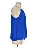 KLD Signature 100% Polyester Solid Blue Sleeveless Blouse Size S - photo 4