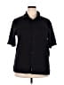 Assorted Brands 100% Silk Black Short Sleeve Silk Top Size XL - photo 1