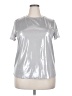 Unbranded Metallic Silver Short Sleeve Top Size XXL - photo 1