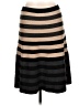 Spense Stripes Gray Casual Skirt Size L - photo 2