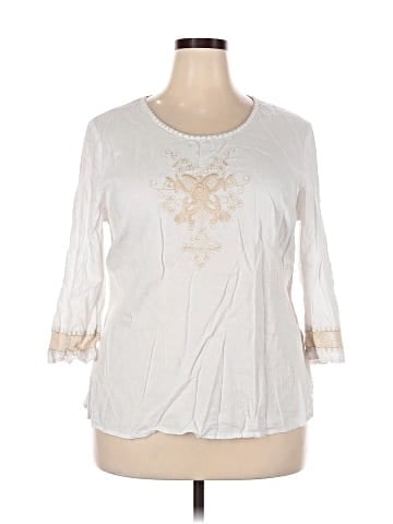 Saint Tropez West 3/4 Sleeve Blouse (view 1)