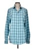 Vineyard Vines Checkered-gingham Blue Long Sleeve Button-Down Shirt Size M - photo 1