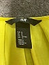 H&M 100% Polyester Yellow Short Sleeve Blouse Size 12 - photo 7
