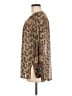 Burning Torch 100% Silk Brown Long Sleeve Silk Top Size M - photo 5