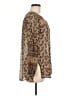 Burning Torch 100% Silk Brown Long Sleeve Silk Top Size M - photo 4