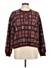 The Great. Plaid Burgundy Pullover Sweater Size Med (2) - photo 1