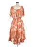 MULTIPLES Print Orange Cocktail Dress Size M - photo 1