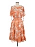 MULTIPLES Print Orange Cocktail Dress Size M - photo 2