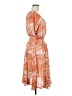 MULTIPLES Print Orange Cocktail Dress Size M - photo 4