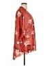 Emory Park 100% Polyester Red Kimono Size 1X - photo 4