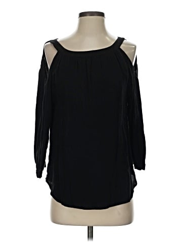 Kaari Blue 3/4 Sleeve Blouse (view 1)