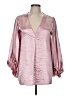 Adrienne 100% Polyester Pink 3/4 Sleeve Blouse Size M - photo 1